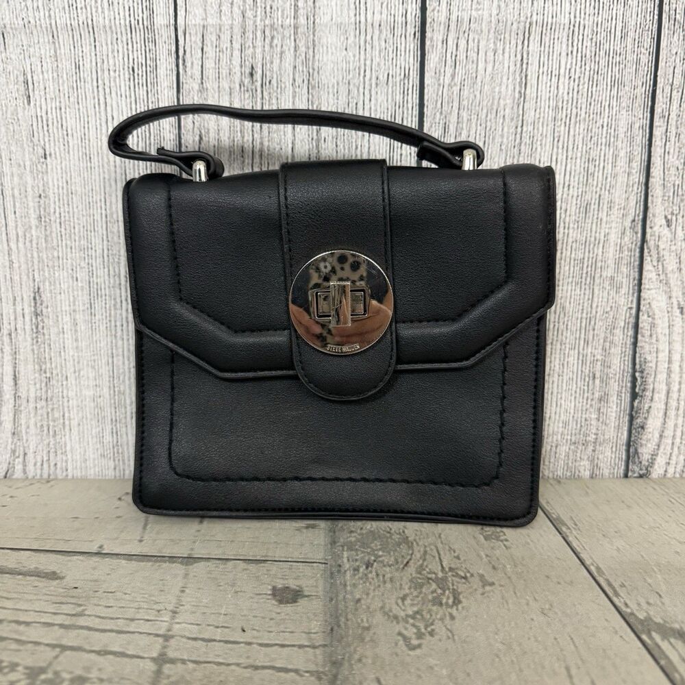 Steve Madden Women's Small Black Banita Satchel Crossbody Purse *NO STRAP*